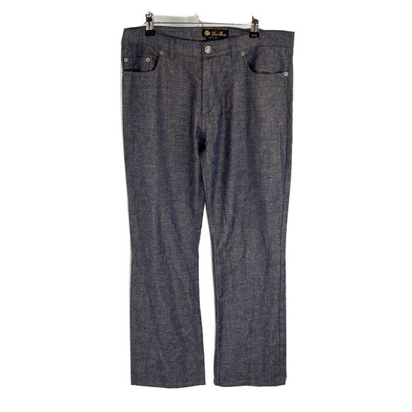 Loro Piana Womens Wool Silk Trousers Pants Italy Size 44 8 US Straight leg - Picture 12 of 12